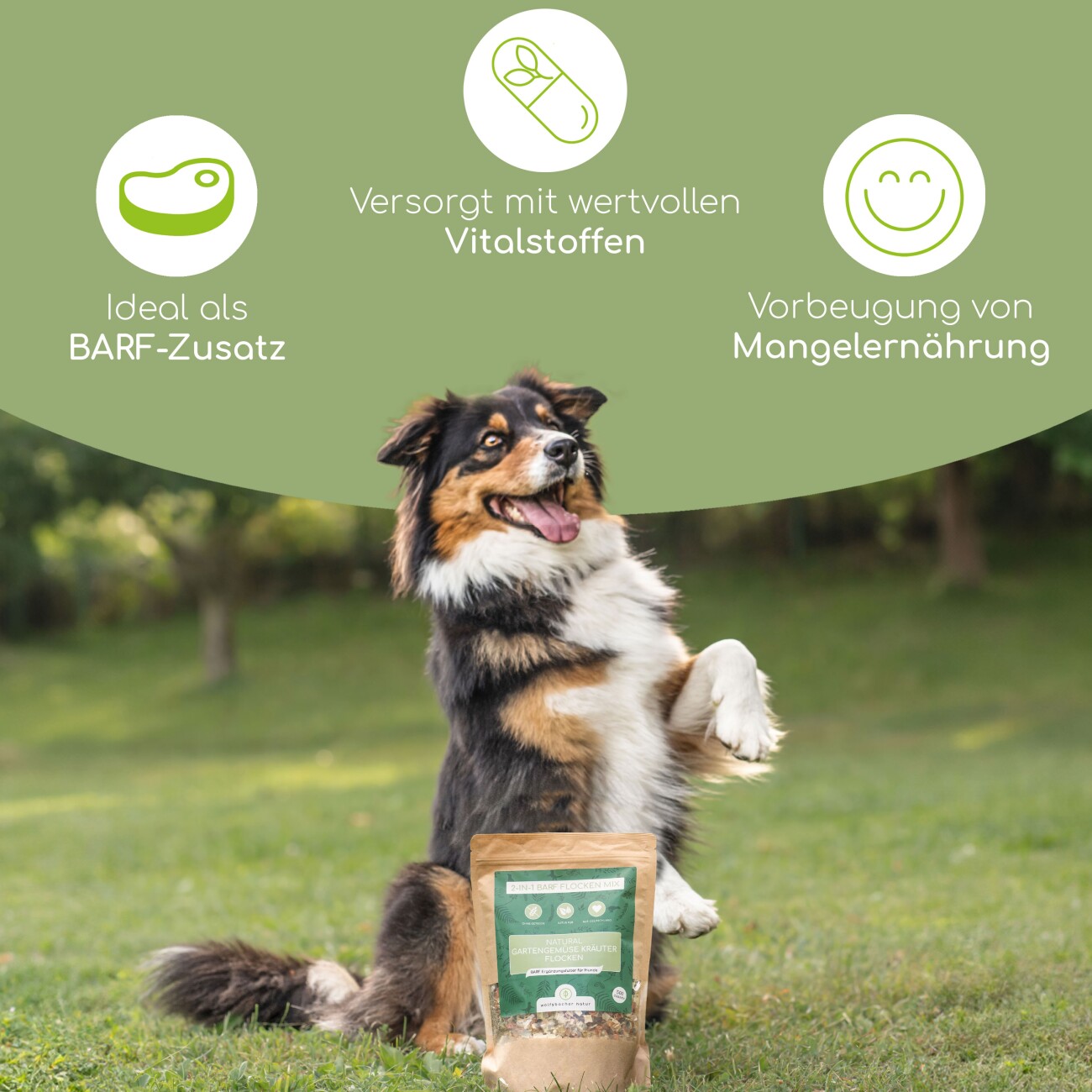 Wolfsbacher Natur Gartengemüse Kräuter Flocken