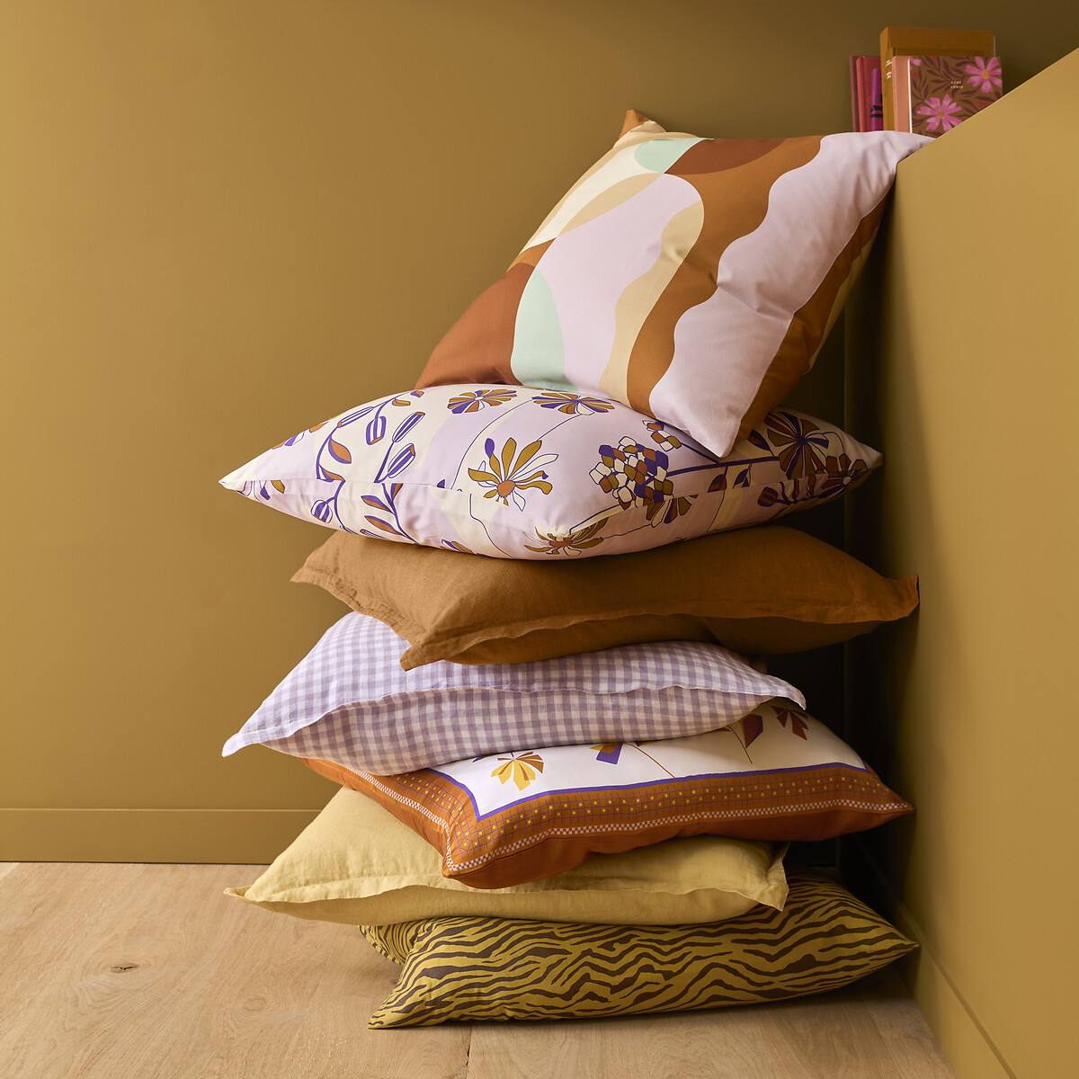 LA REDOUTE INTERIEURS<br>Fronha 30% algodão reciclado, Karmélie
