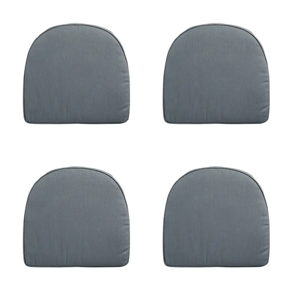 Madison - Zitkussen Wicker York Rib grey - Ca. 48x48 cm - Set van 4