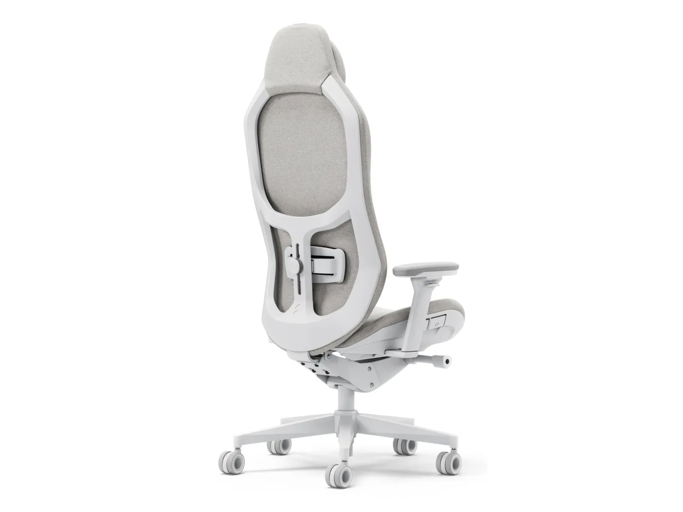 Fractal Design Refine - Spillestol - ergonomisk - lænestol - armstøtter - T-formet - vippe - glass fiber reinforced polyproylene/polyamide - let