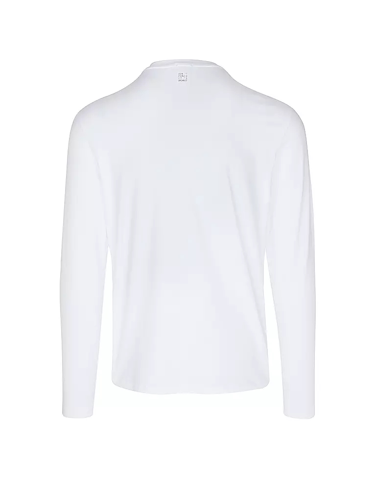 MEY Pyjama Langarmshirt RELAX weiss weiss