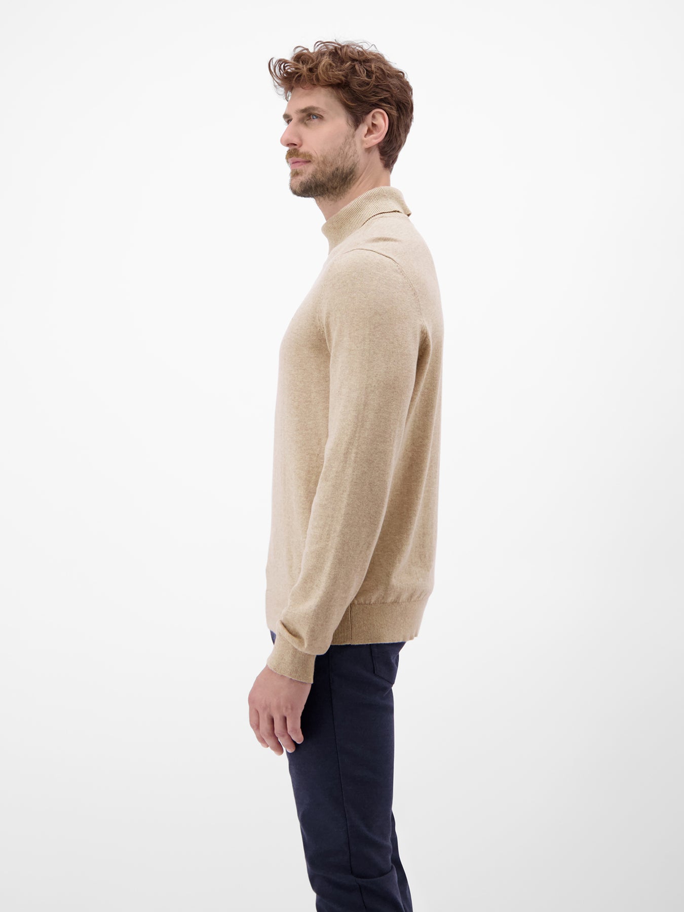 Herren Rollkragen-Strickpullover