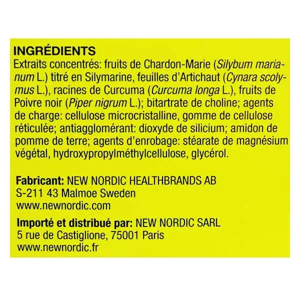 New Nordic Activ' Foie 90 comprimés