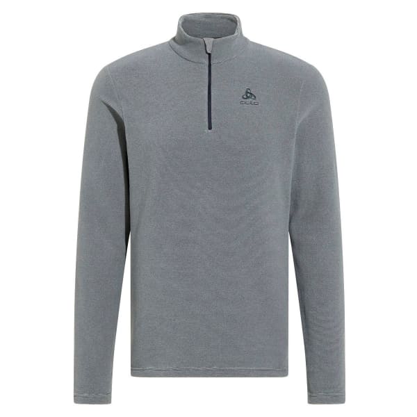 Sweat polaire randonnée ODLO ROY MIDLAYER 1/2 ZIP ROY SILVER CLOUD/INDIA INK