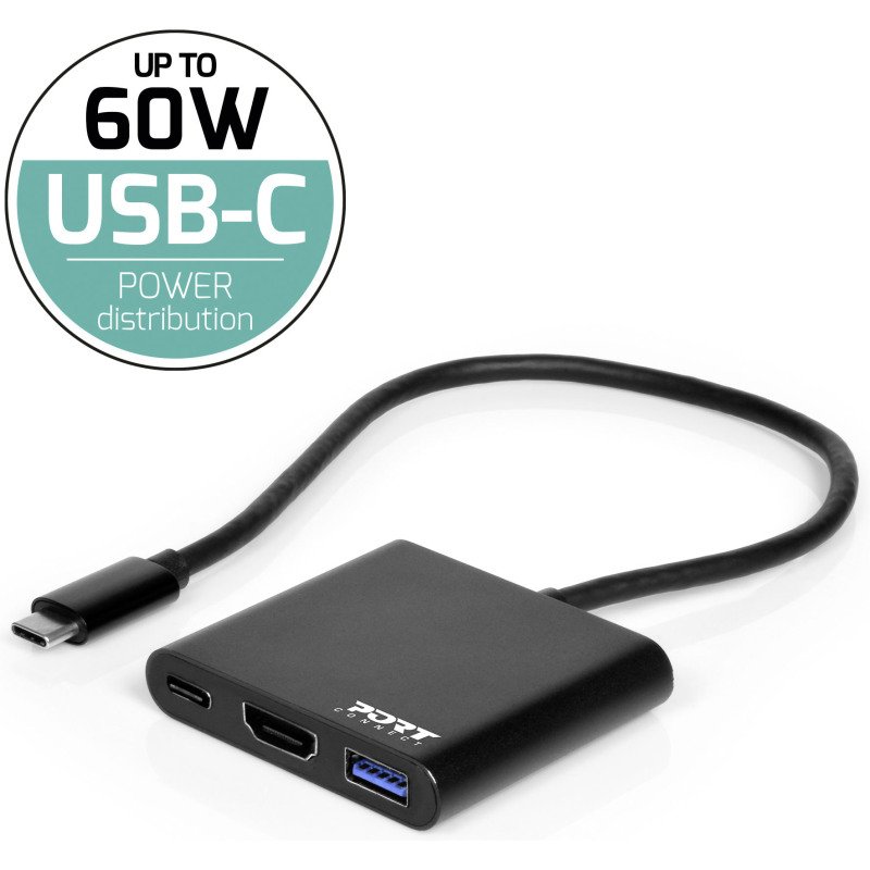 Station d’accueil universelle USB-C 3 ports PORT