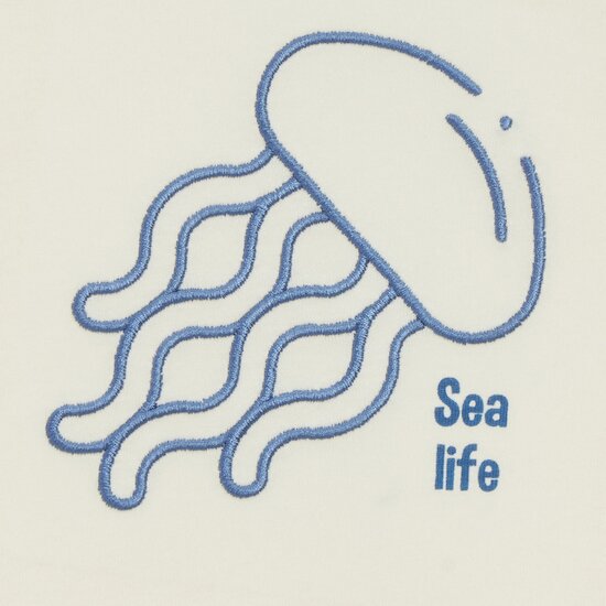 Tee-shirt Liberty and Sea Life   Écru        de               P'tit Bisou Petit Prix