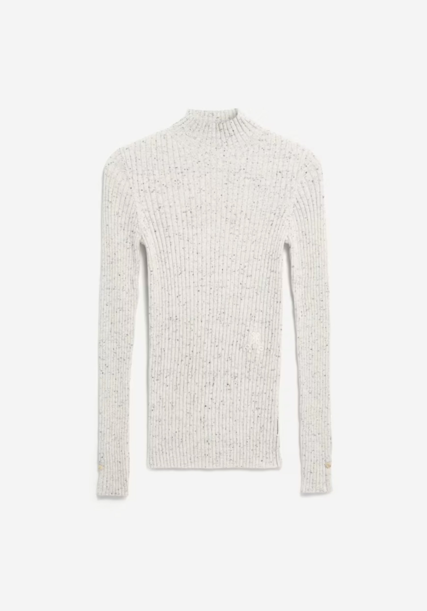 Armedangels Strickpullover Alaania Tweed Oatmilk-Black