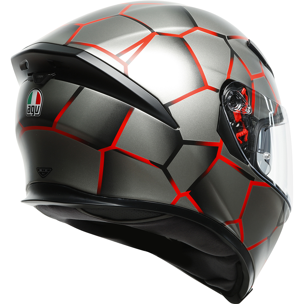 AGV - Casque K5 S Vulcanum Gris / Rouge