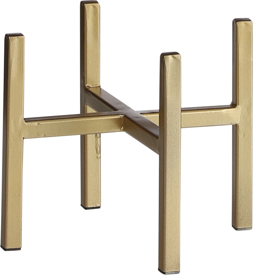 Mica Decorations plantenstandaard Ascot goud 16,5 x 16,5 x 16 cm