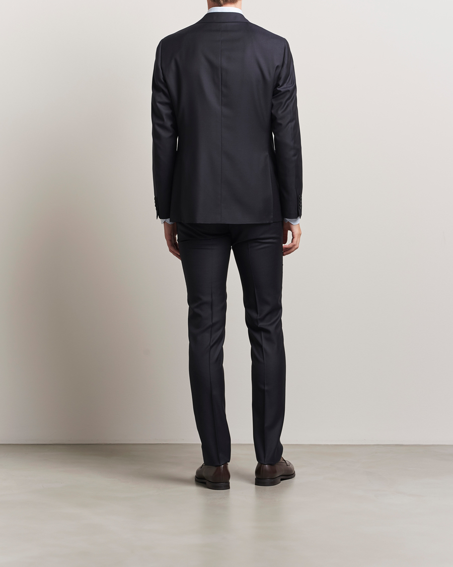 Canali Capri Wool 130s Suit Dark Blue