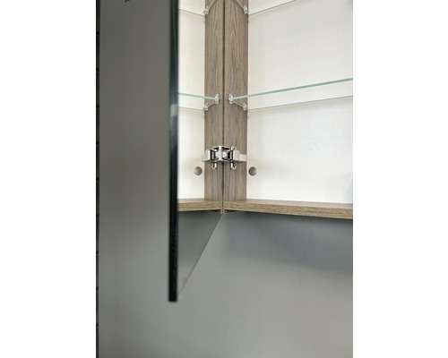 Sanox K-Line spiegelkast 60 x 13 x 70 cm beton antraciet 1-deurs