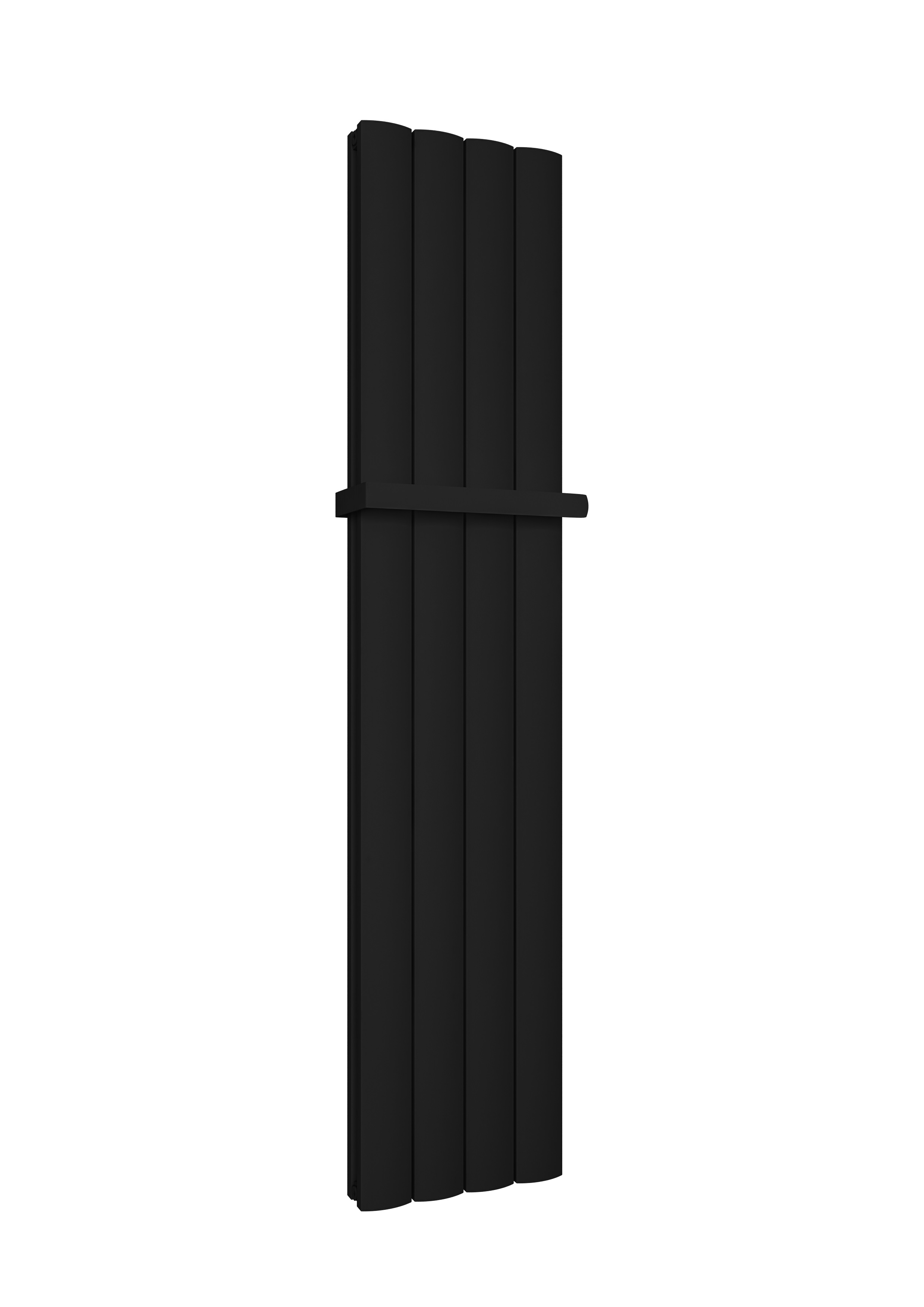 Eastbrook Guardia handdoekbeugel verticale radiator 28cm mat zwart