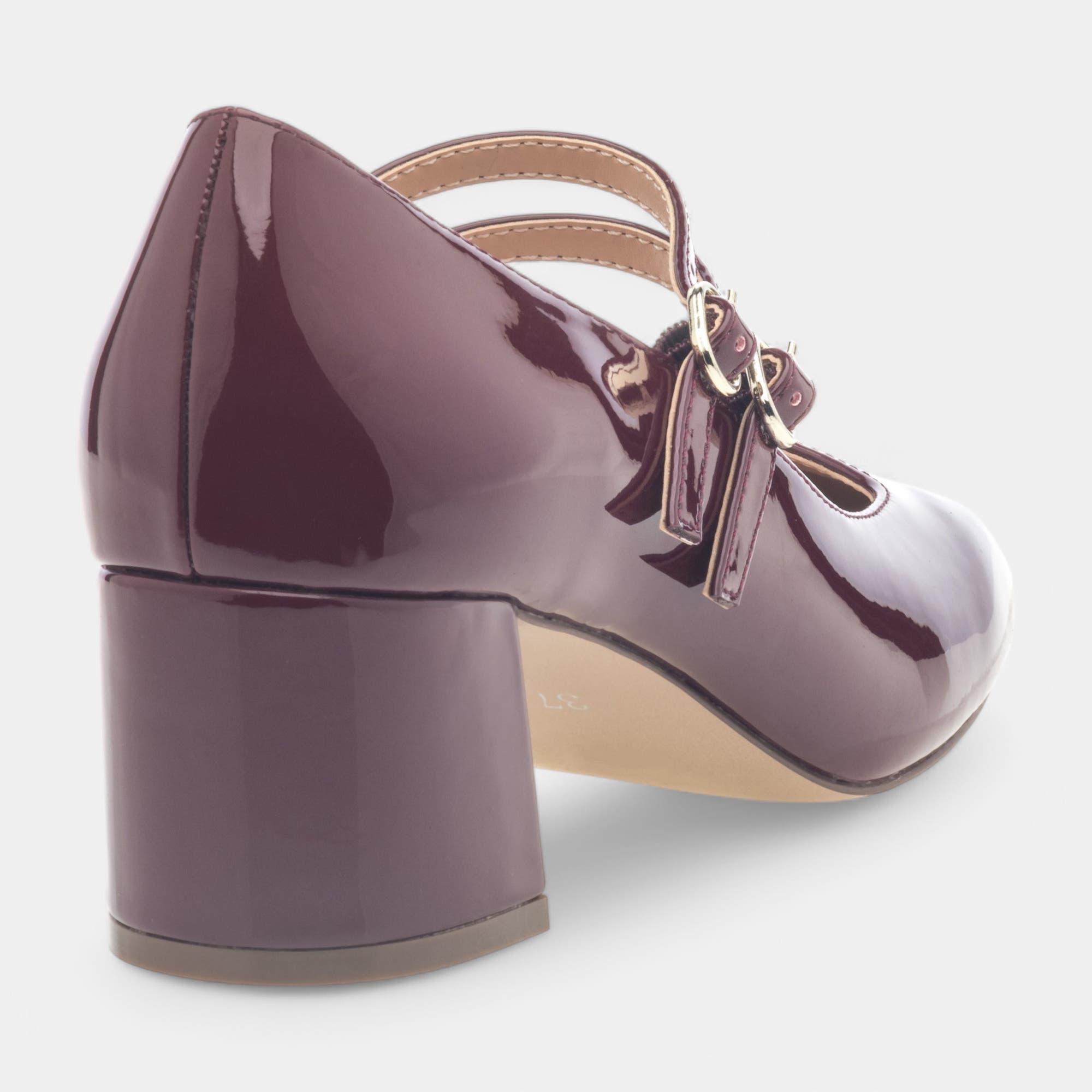 Babies à talon Femme bordeaux