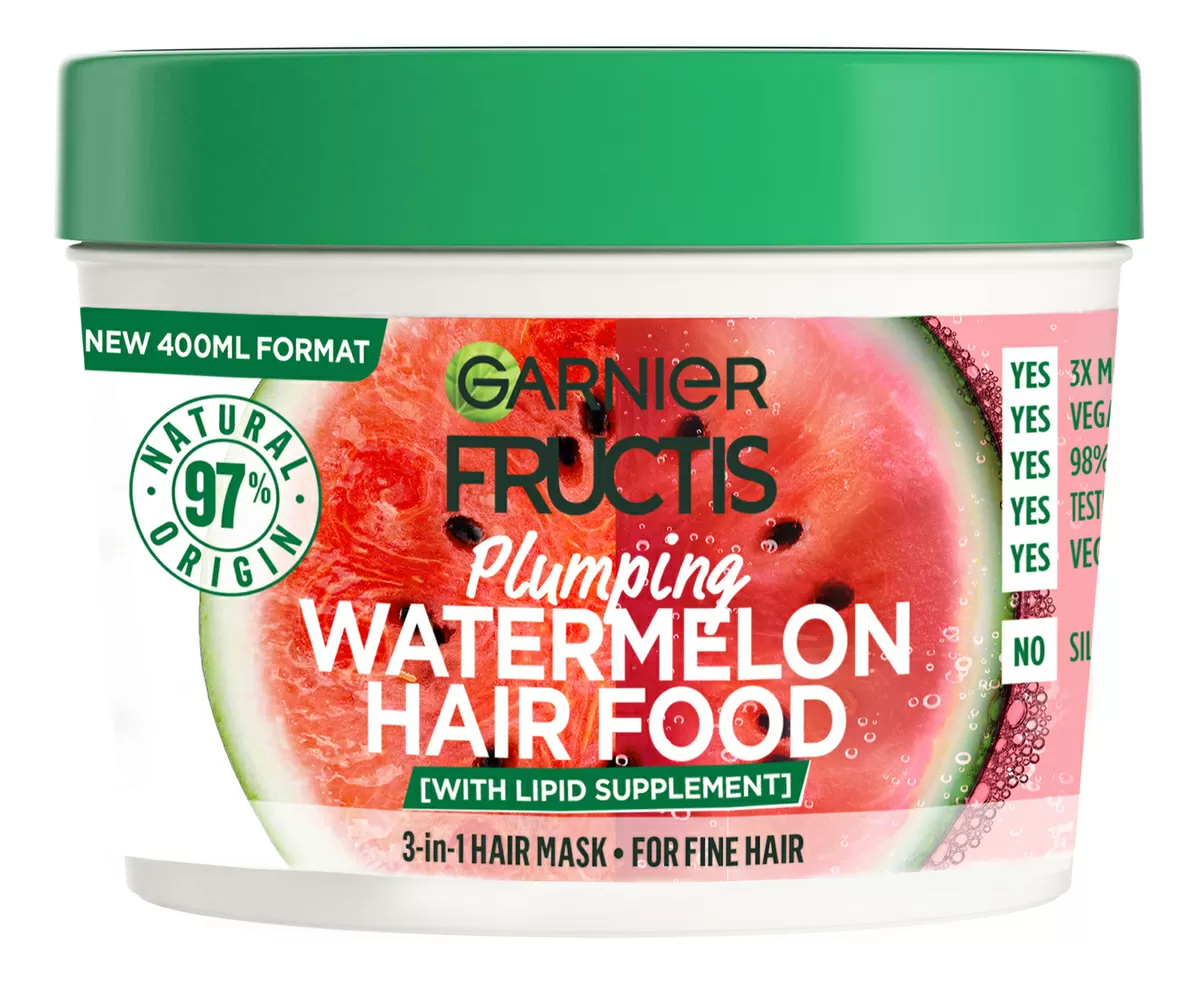 Garnier Fructis Hair Food Watermelon Mask - 400 ml.