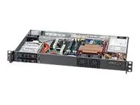 Supermicro SC510 T-203B - Rack-monterbar 1U - micro ATX - SATA/SAS - hot-swap 200 Watt - sort
