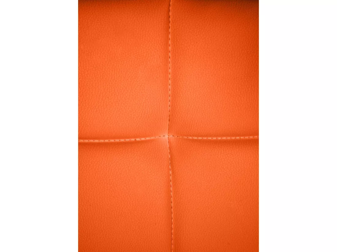 chaises avec accoudoirs - Similicuir & Métal noir mat - Orange - Canada B