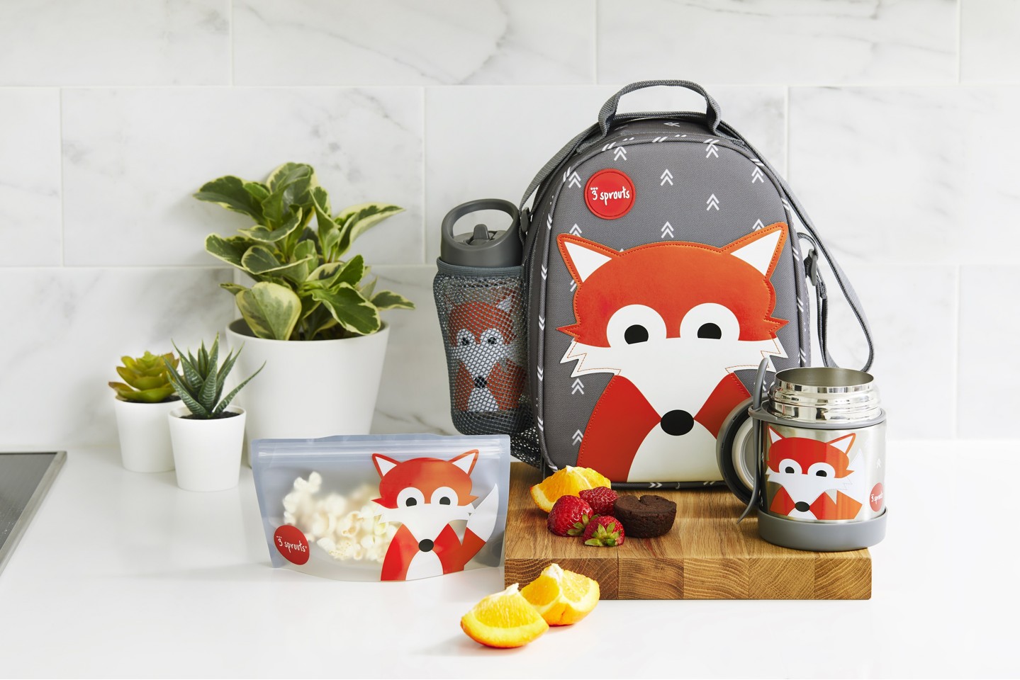 3 Sprouts - Vandflaske - Gray Fox
