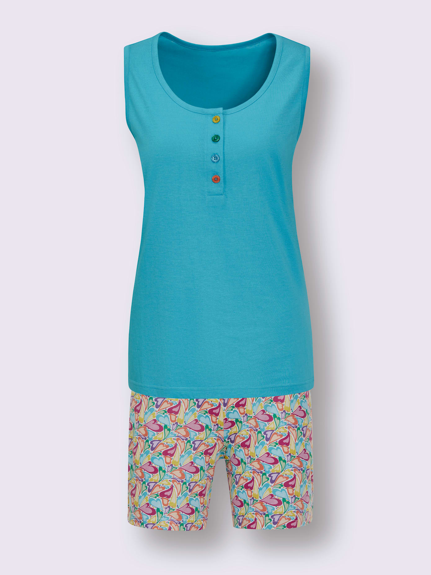 Pyjama court jersey fin