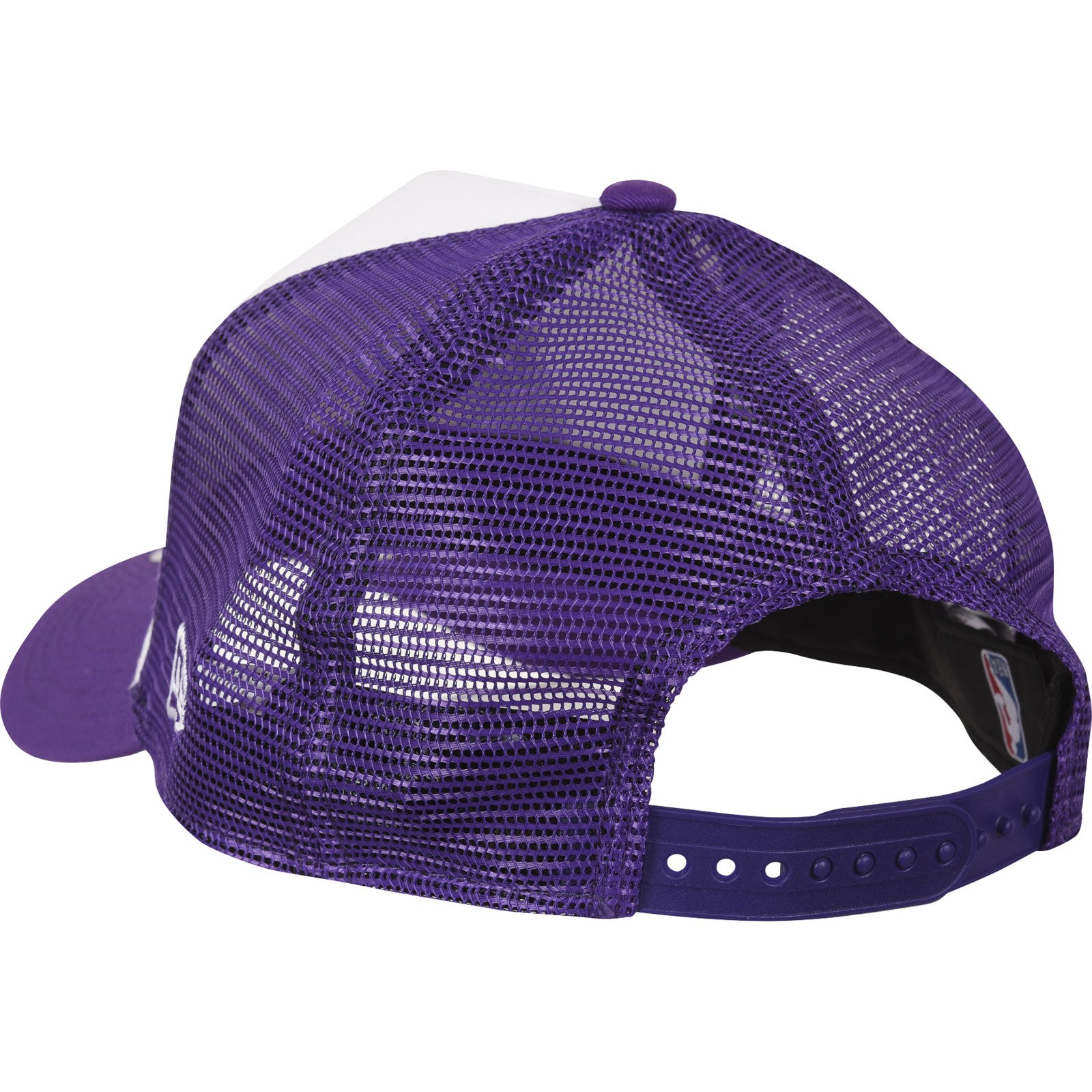 New Era LA Lakers Team Color Block White A-Frame Trucker Cap