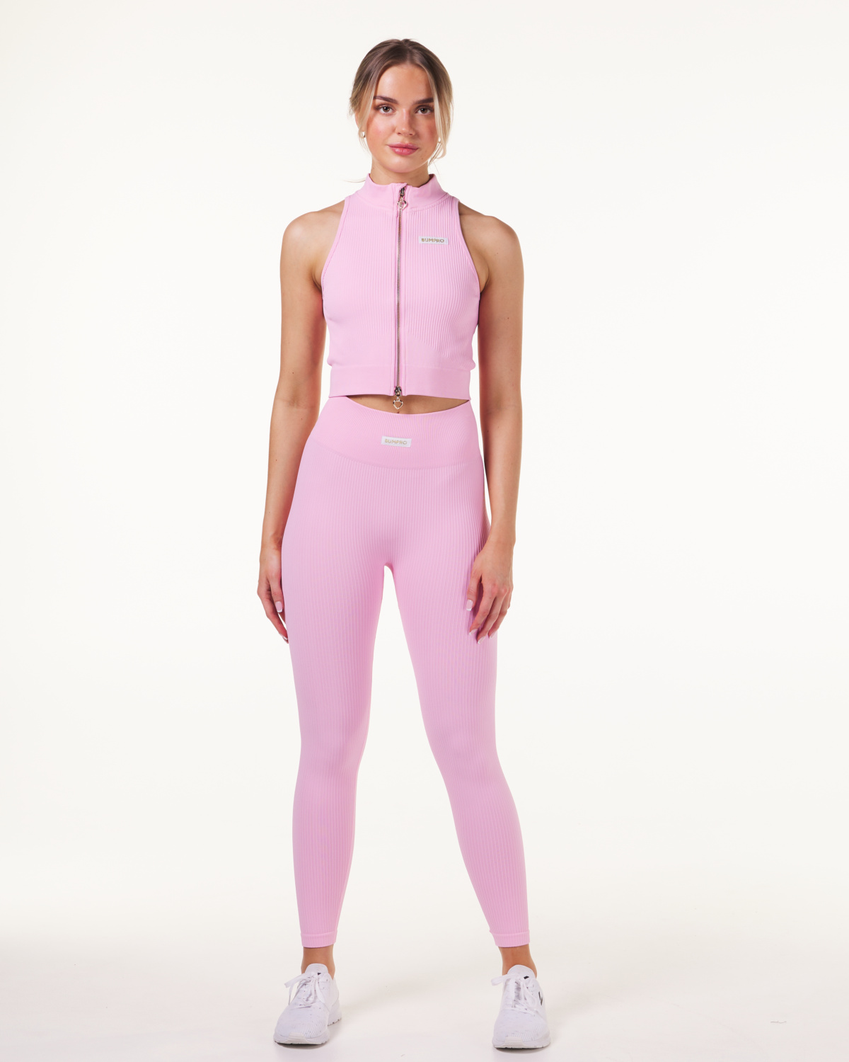 Bumpro Perfect Wide Rib Shape Tights 7\8 Pink Prism