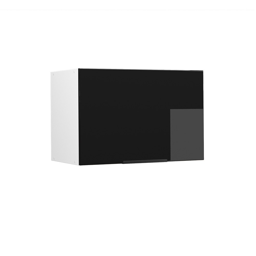 Vicco Hängeschrank Küchenschrank Küchenmöbel Fame-Line Weiß Schwarz 60 cm flach modern Hochglanz