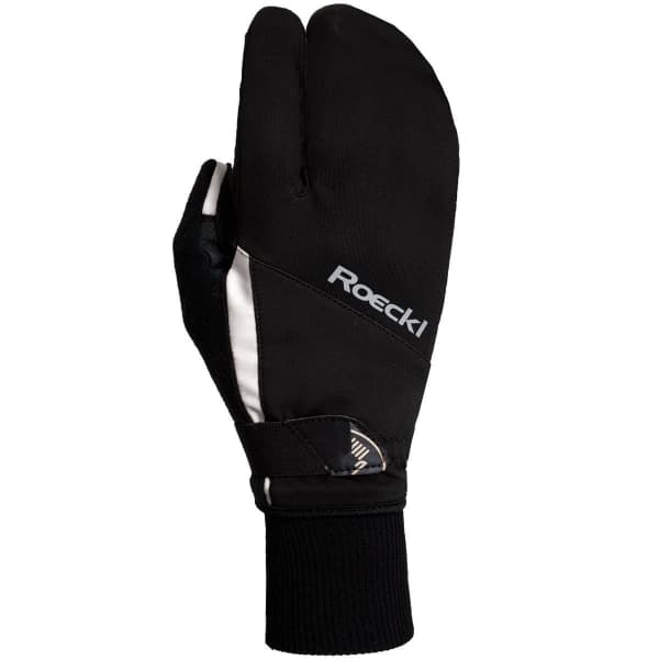 Moufle ski ROECKL LAPPI TRIGGER BLACK/WHITE