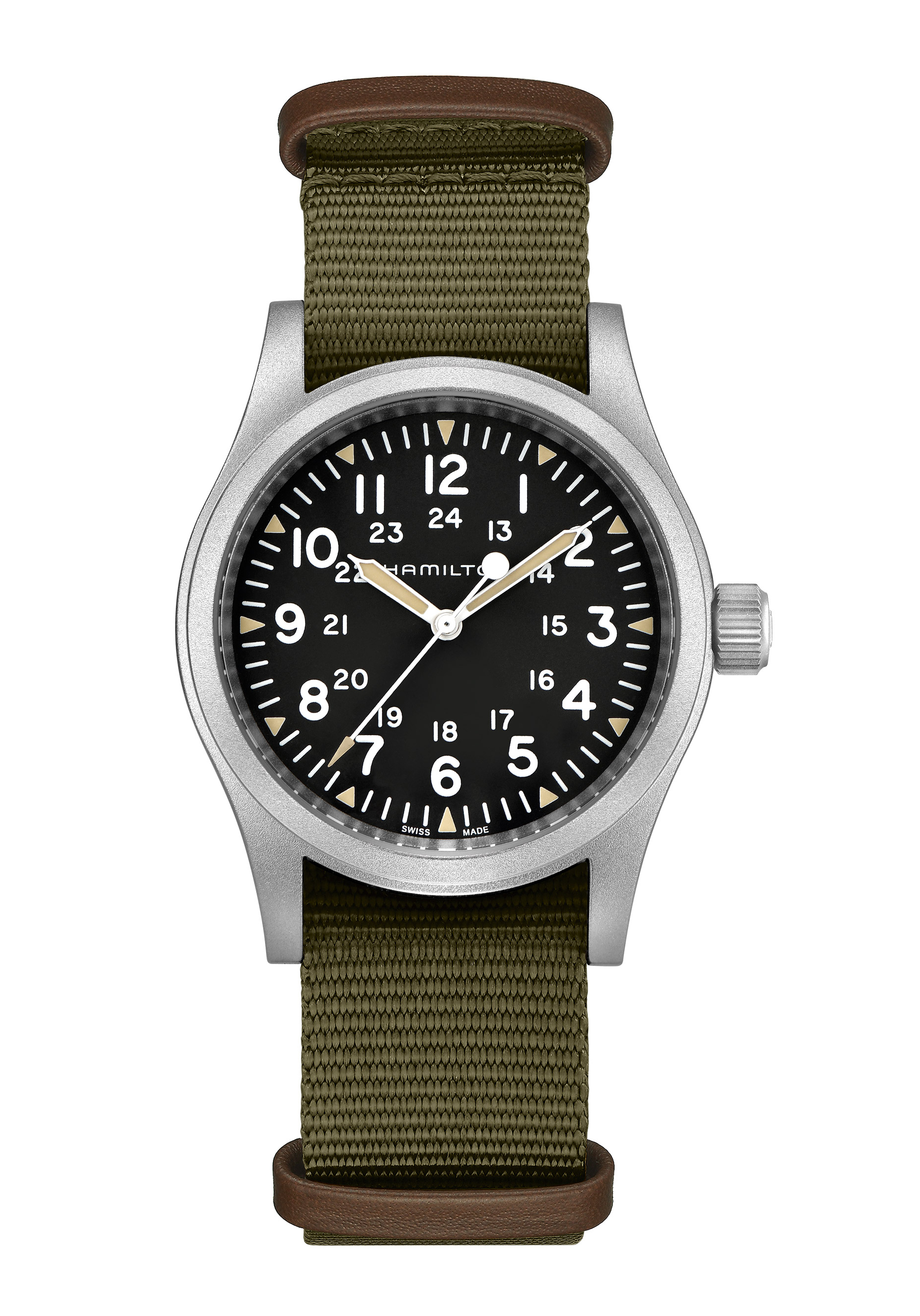 Hamilton Khaki Field Mechanical Herrenuhr Grün H69439931