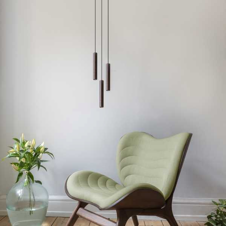 Umage Chimes 3 cluster hanglamp Ø3.4 donker eiken