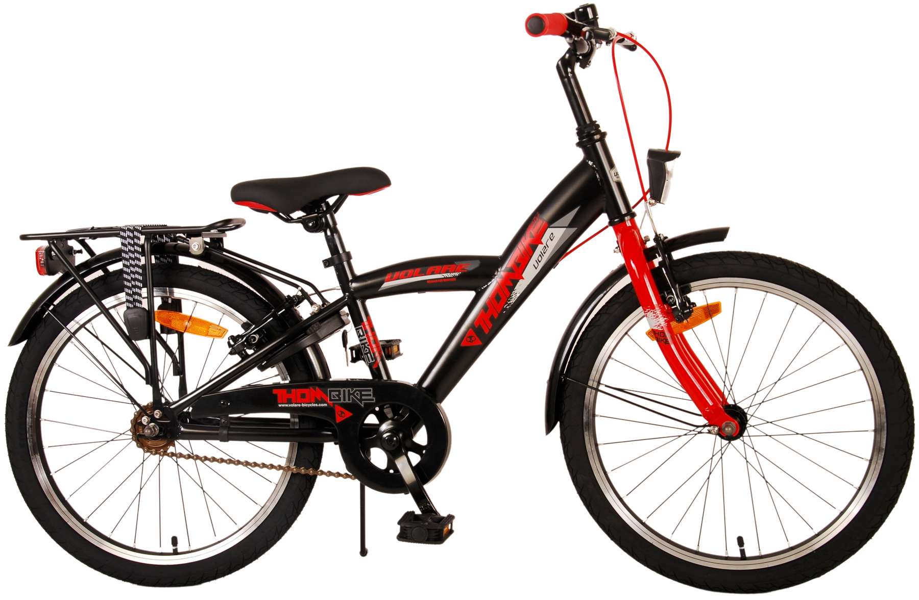 TPFSports Thombike Kinderfahrrad - Jungen - 20 Zoll - Rücktritt + Handbremsen - Schwarz/Grün