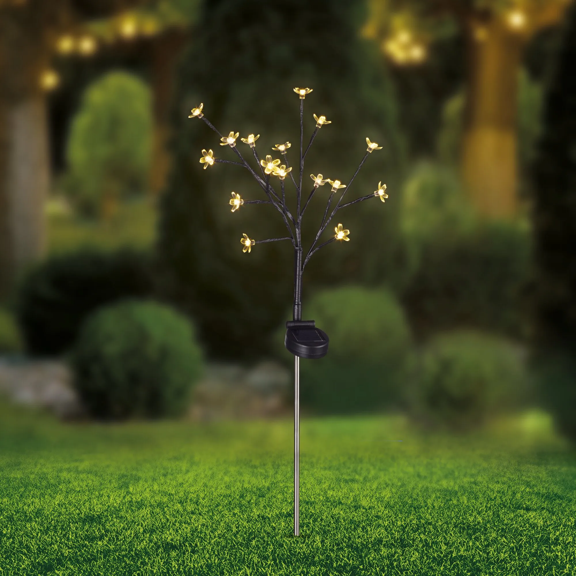 Solar-Leuchte in verschiedenen Designs, ca. 70cm