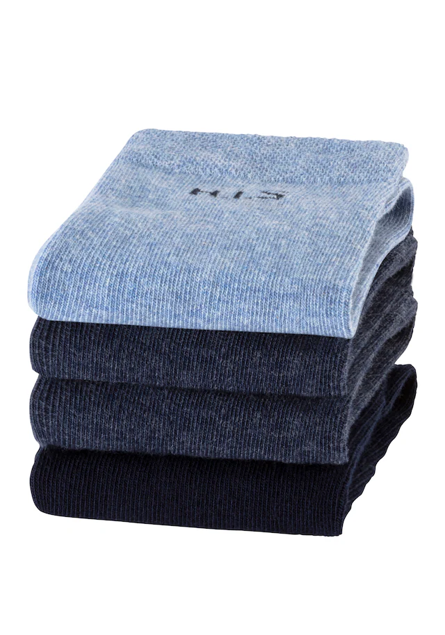 H.I.S Socken Packung, 4 Stk. tlg. ohne einschneidendes Bündchen