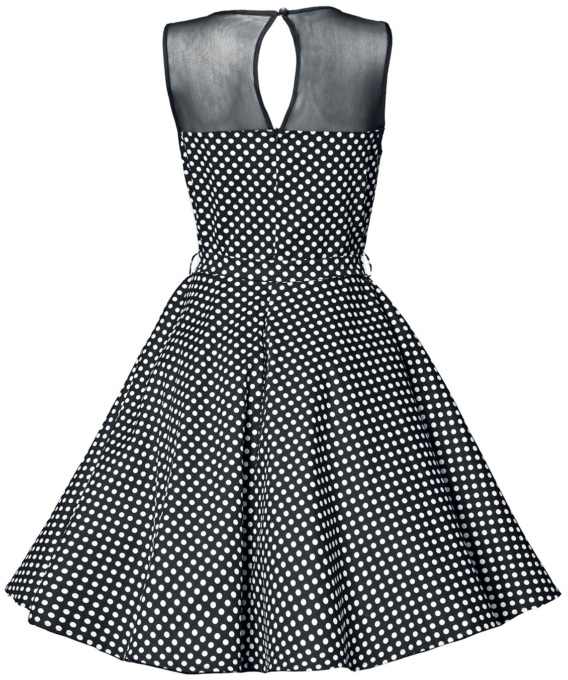 Swing Dress with Mesh Insert | Belsira Robe mi-longue