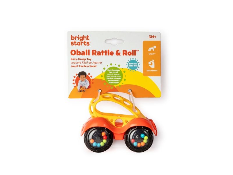 Oball Beschäftigungsspielzeug Auto assortiert, 1 Stk. Fahrzeuge aus weichem und flexiblem Material