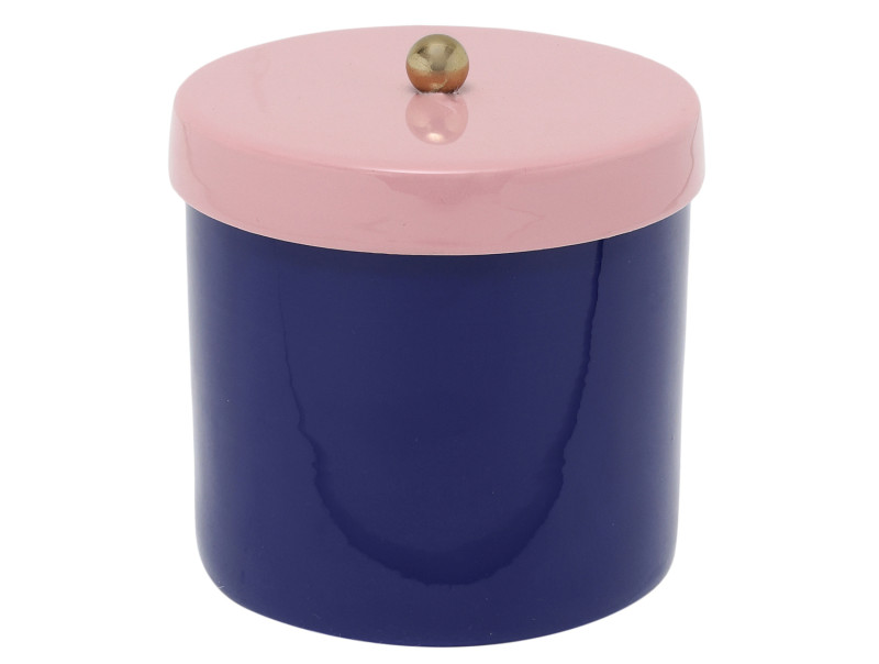 Storage Jar Double Funky Small PT4313BL Cobalt blue & soft pink