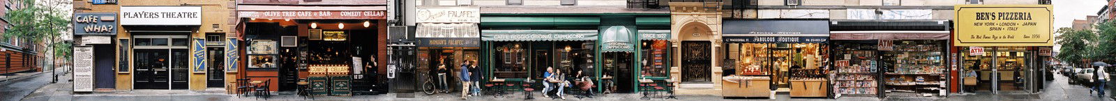 MacDougal St. b/t Minetta Lane & W 3rd, Greenwich Village by James & Karla Murray - Limited Edition. Edition of: 100. Signed.