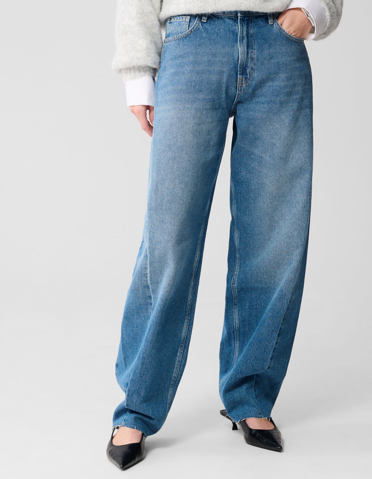 Barrel Fit Jeans Mediumstone