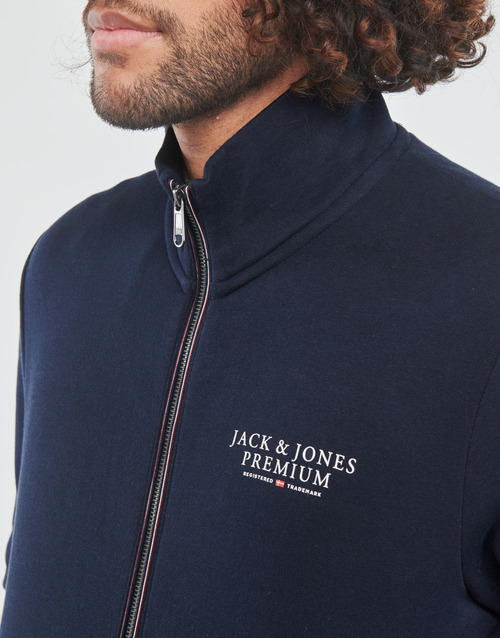 Jack & Jones - JPRBLUARCHIE SWEAT ZIP HIGH NECK - Marine