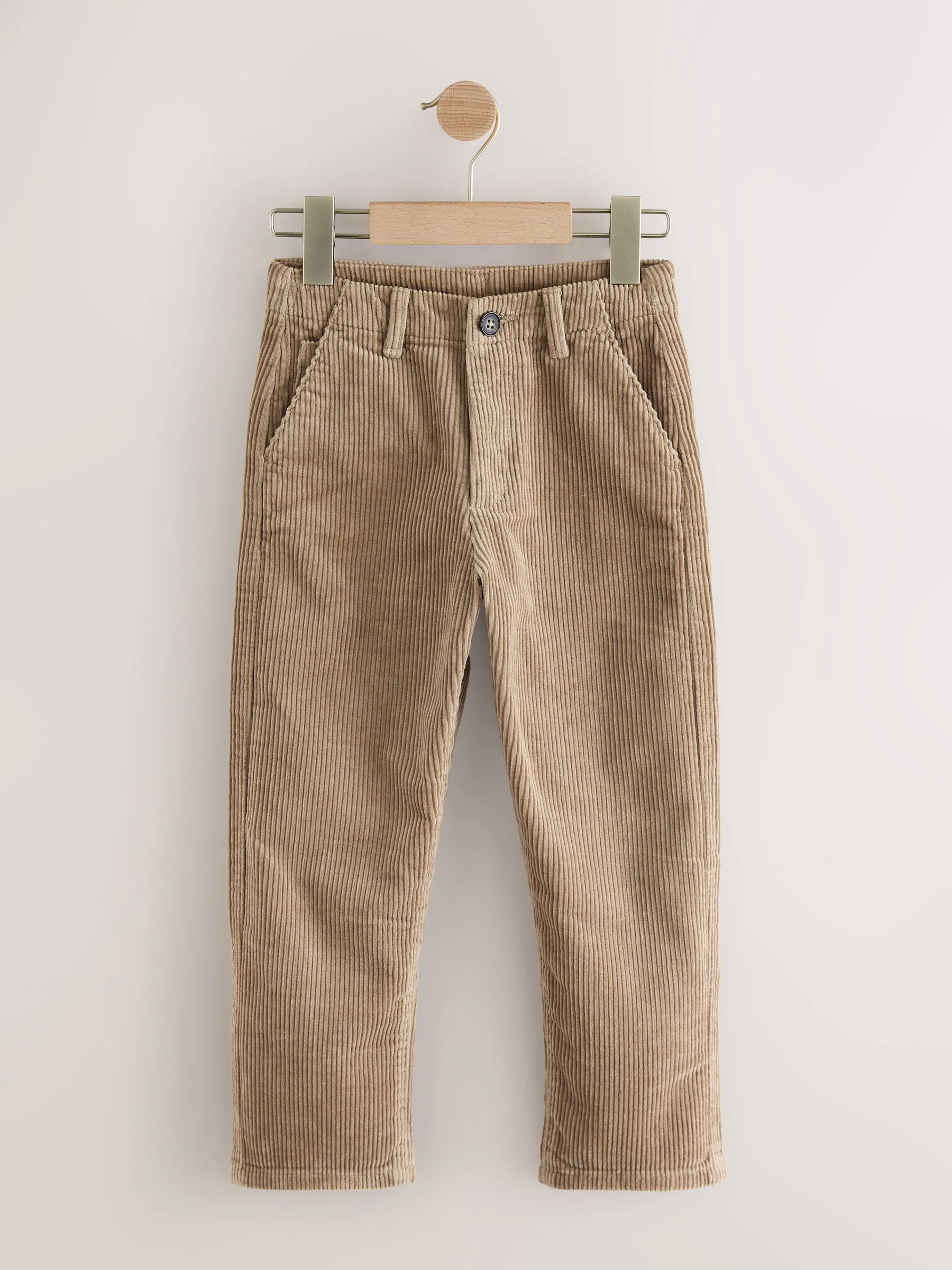 Pastelgeel - Premium corduroy broek (3-16jr)