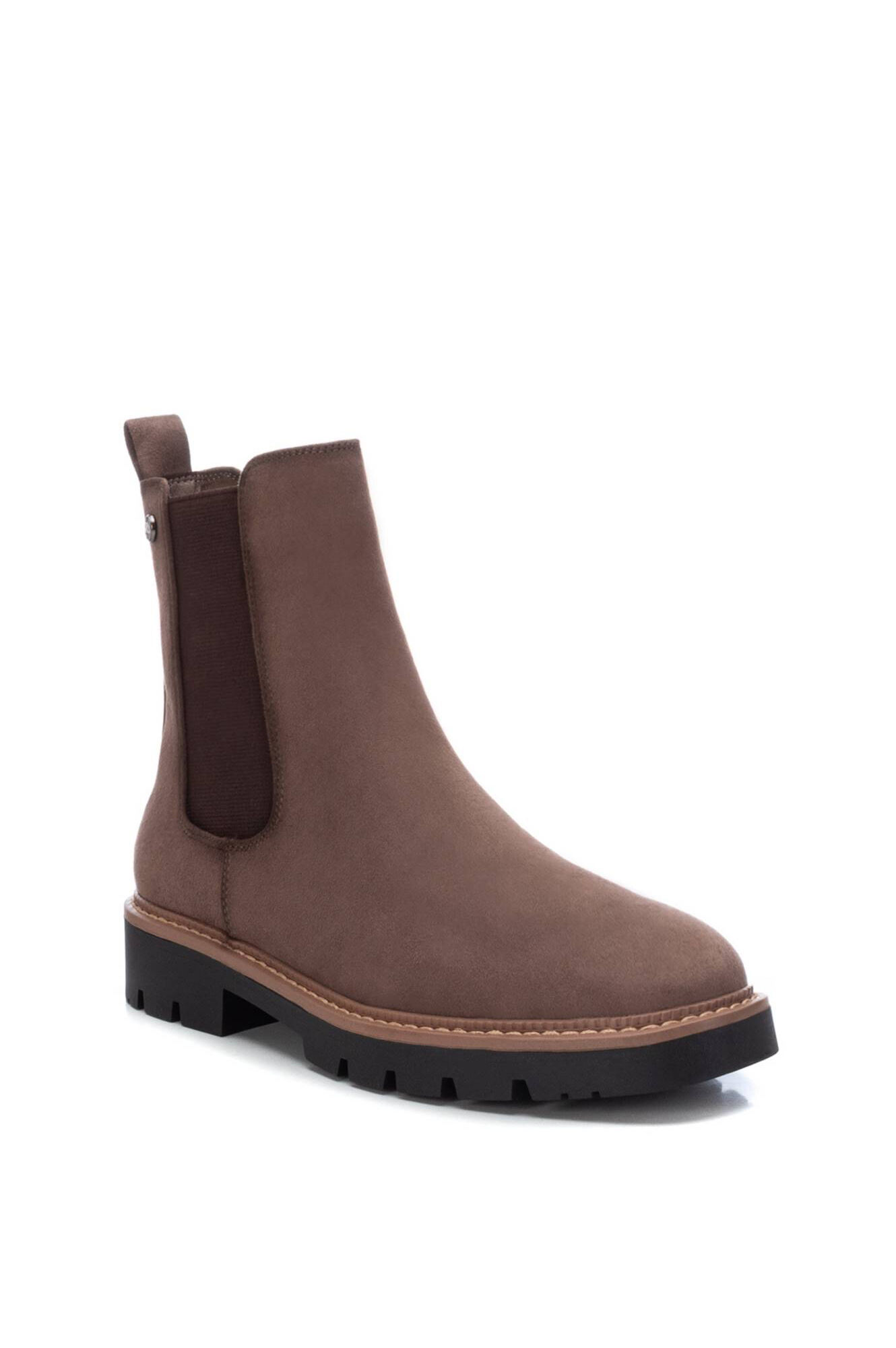 Botas de camurça femininas até o tornozelo