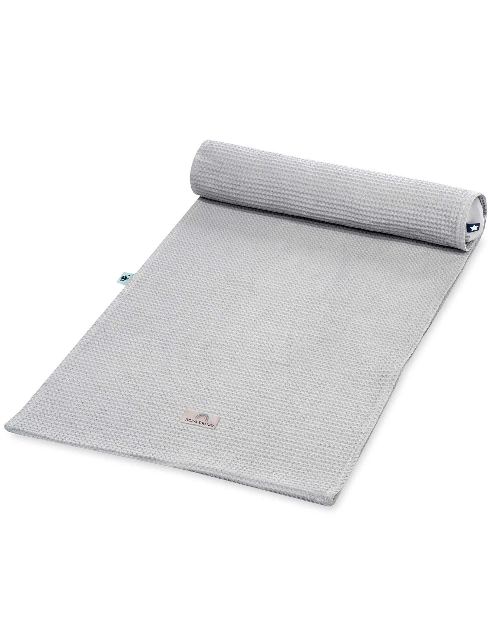 Loop Wickelauflagenbezug JACOB WAFFELPIQUE (85x75) in light grey