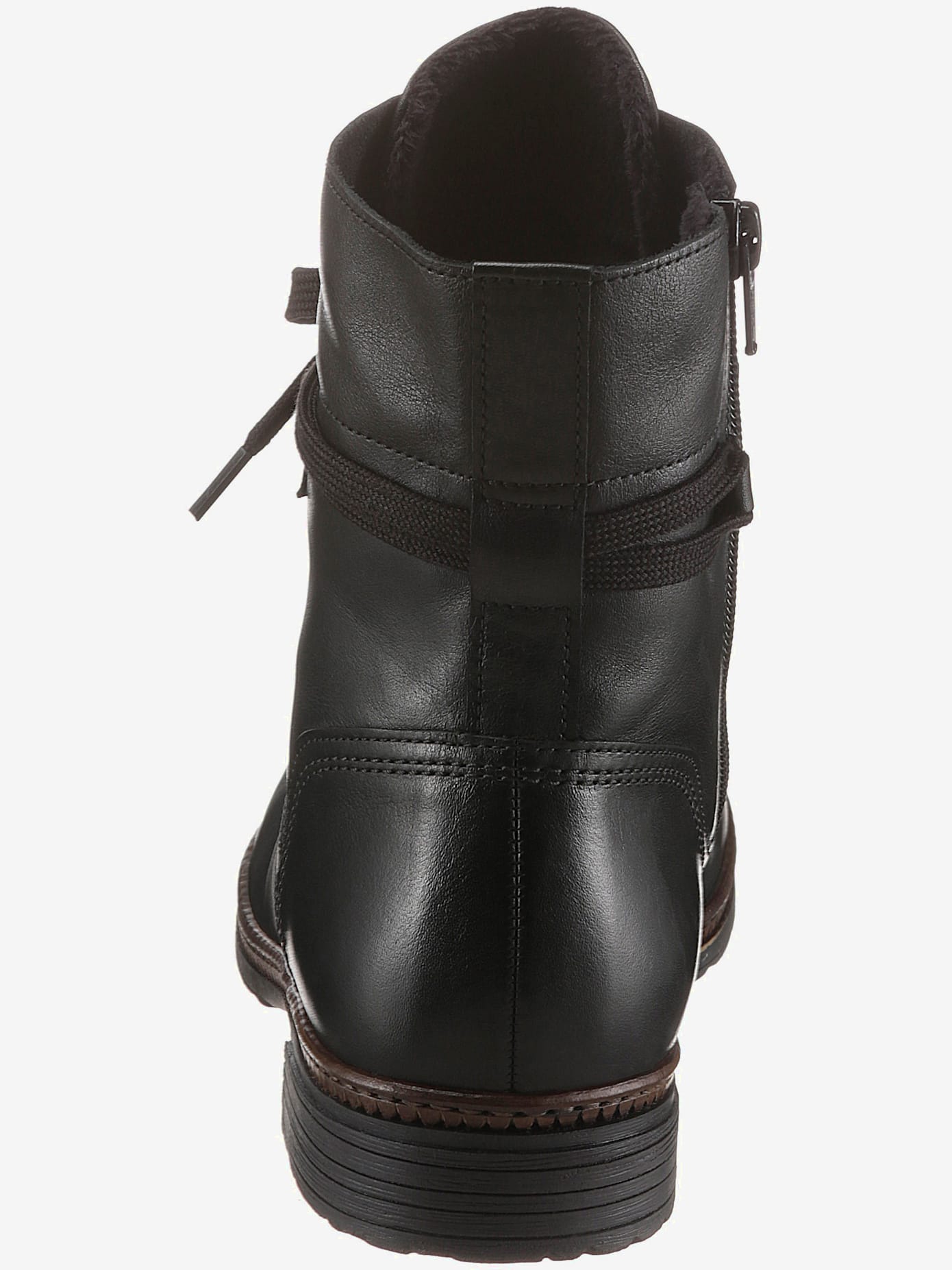 Bottines à lacets avec laçage raffiné