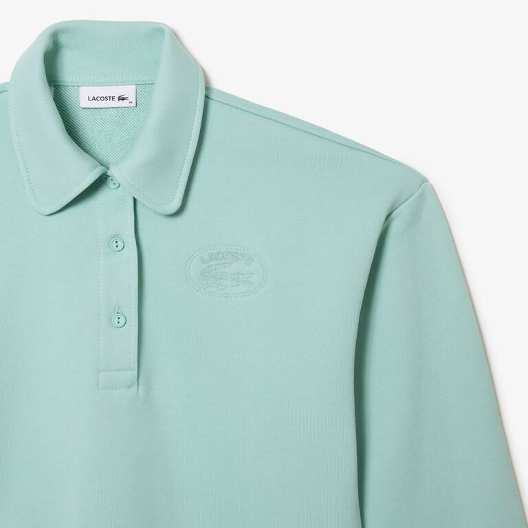 Sweatshirt à col polo Jogger avec broderie Lacoste Sweatshirts - Vert - Lacoste - Femme