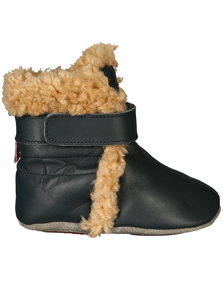 Krabbelschuhe ESKIMO UNI mit Teddyfutter in marine