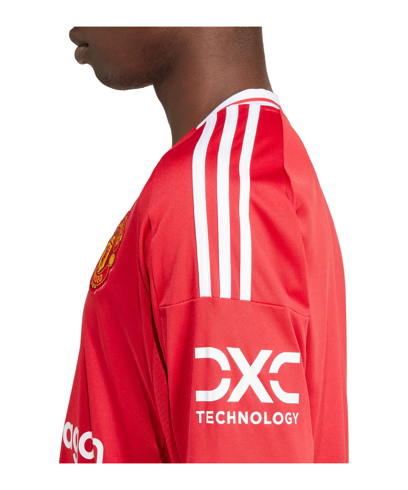adidas Manchester United Trikot Langarm Home 2024/2025 Rot