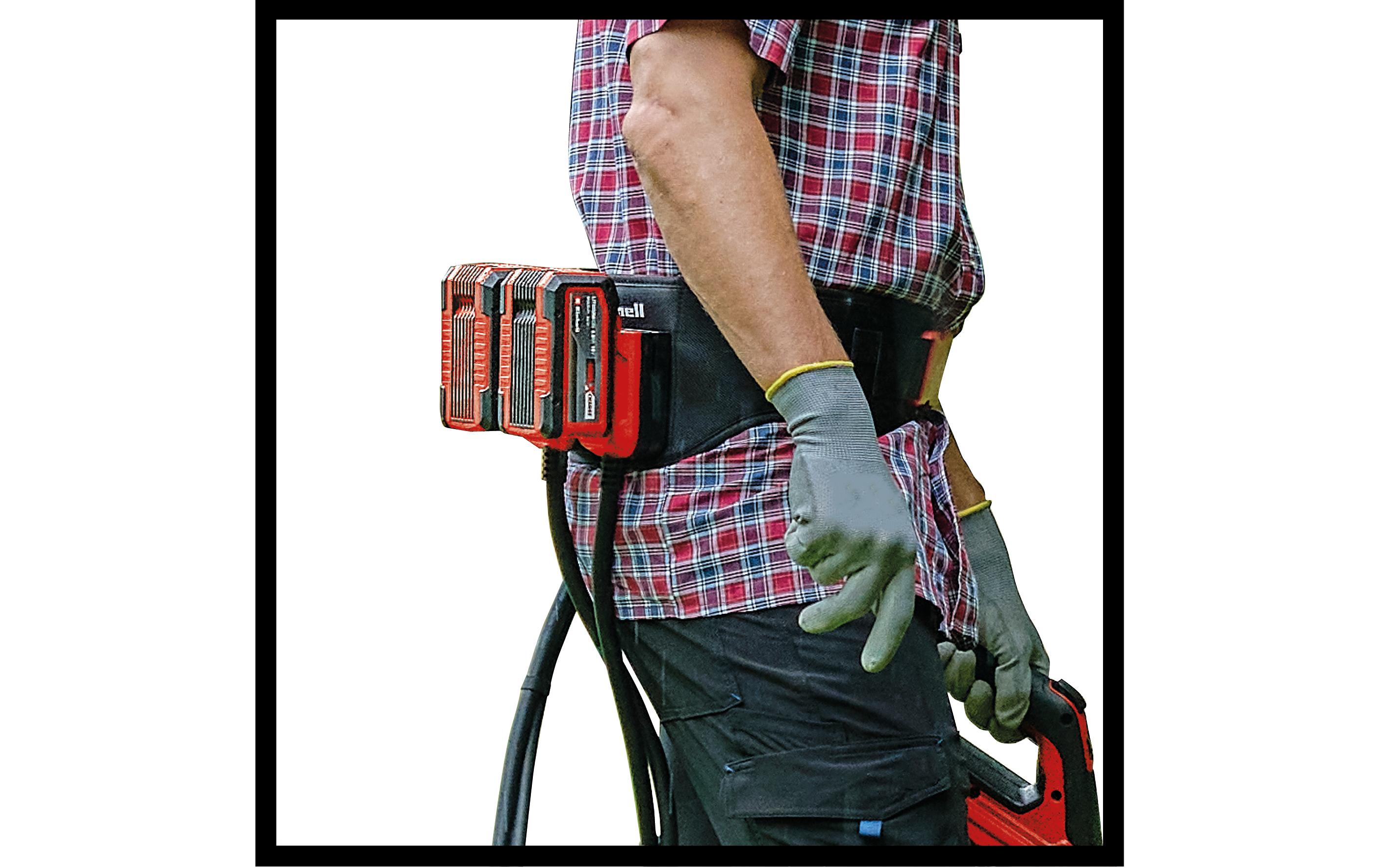 Akku-Gürtel GE-PB 36/18 LiPraktischer Begleiter bei allen Arbeiten mit Einhell Power X-Change-Geräten