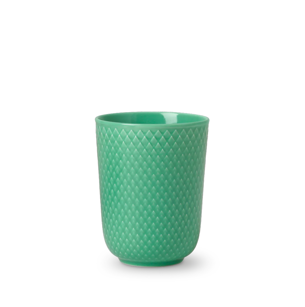Lyngby Porcelæn  Rhombe Color krus, grøn - 33 cl.