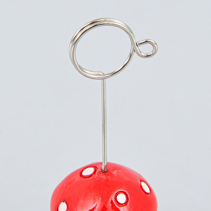 Mini porte-nom champignon rouge
