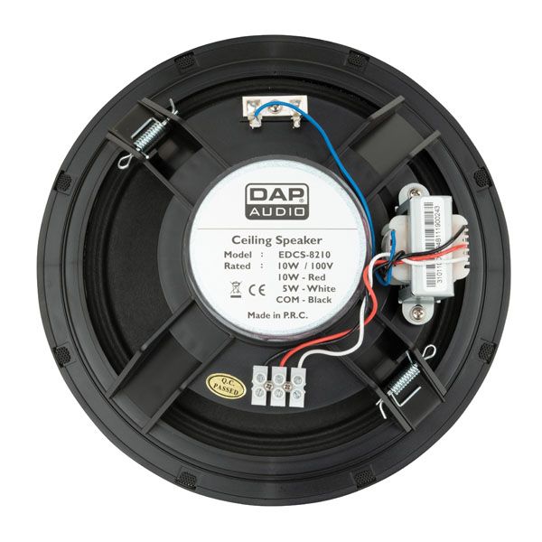 DAP EDCS-8210 100 volt 8 inch inbouwluidspreker zwart
