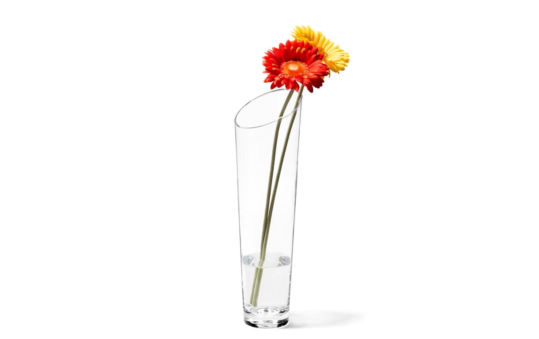 Vase Dynamic 40 cm TransparentVase aus Glas, Transparent