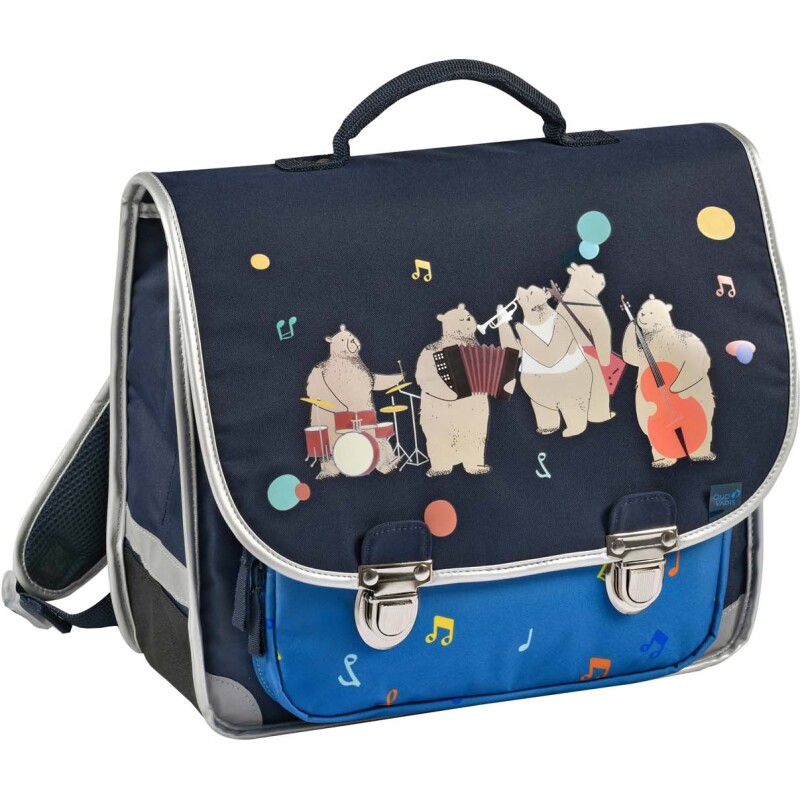 Quo Vadis - Cartable scolaire - Animascot - Multicolore - 36x30x14 cm - Toile (polyester) - 2 compartiment(s) - Avec bretelles et poignée